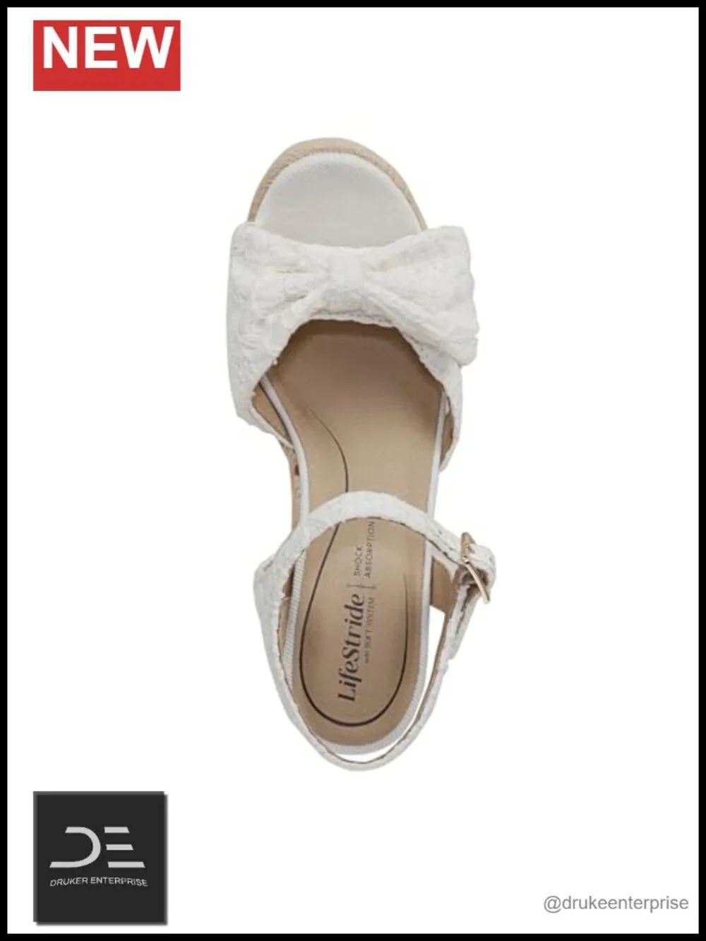Women's Casual Wedge Espadrille Sandals - Soft System Comfort 3 1/8